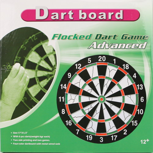 Dartscheibe inkl dartpfeile - 6,