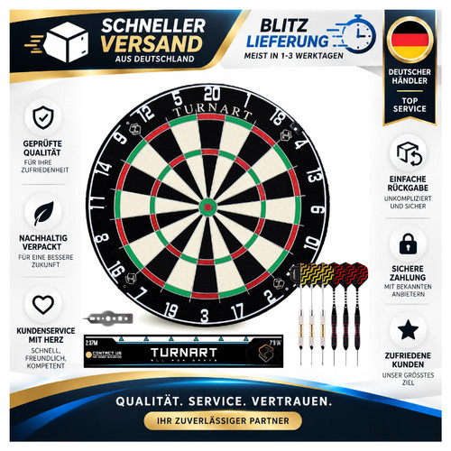 Dartscheibe steeldart set 5 - dartscheibe,
